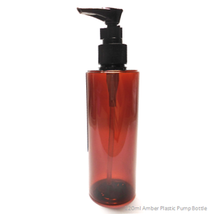Soap Artisan | Dark Amber Plastic Pump Botle