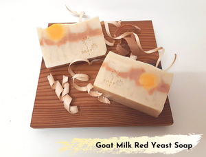 Goat Milk Soap with Red Rice Yeast 滋润红曲羊奶焕肤皂