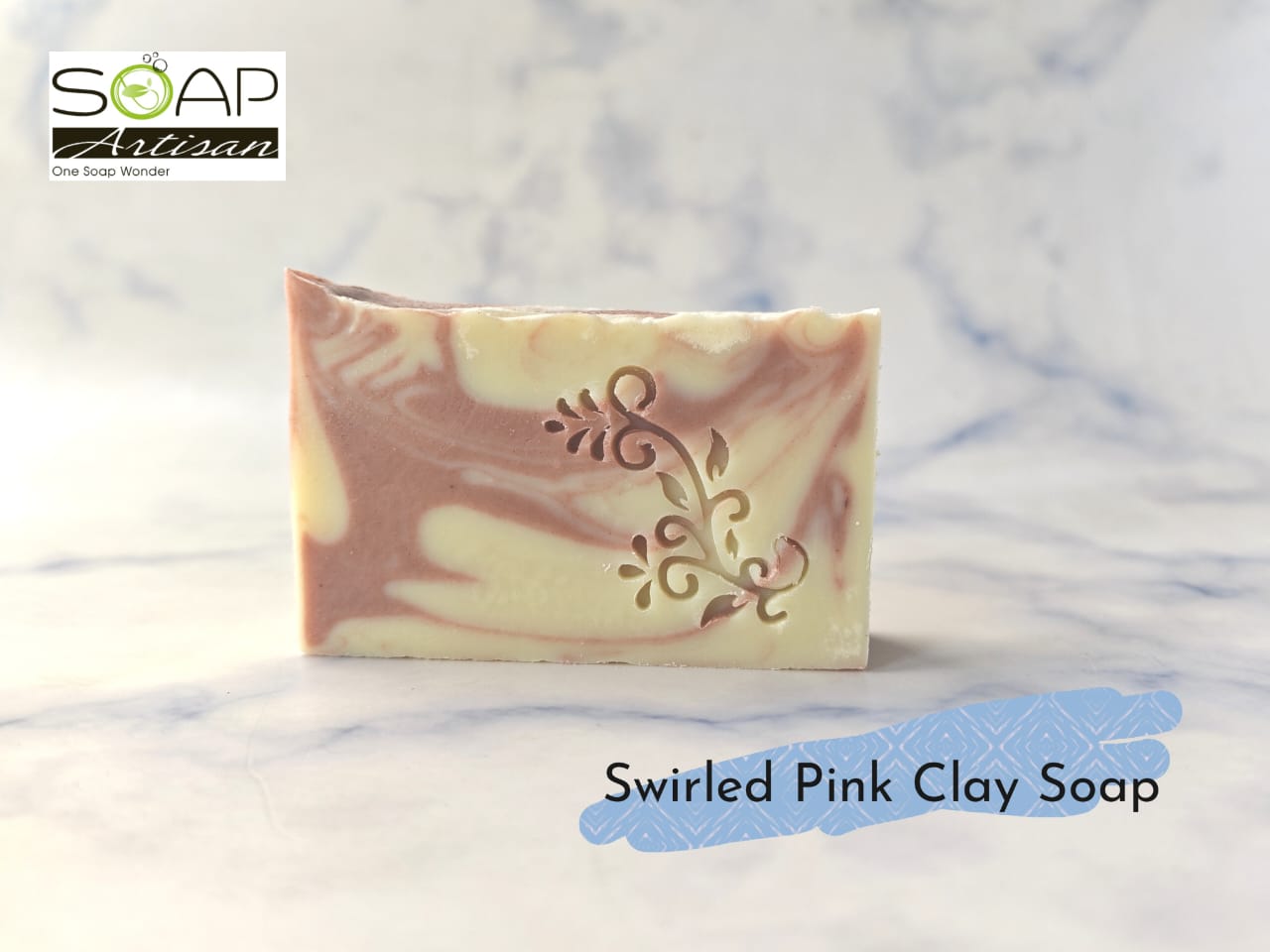 Swirled Pink Clay Soap 粉红矿泥皂