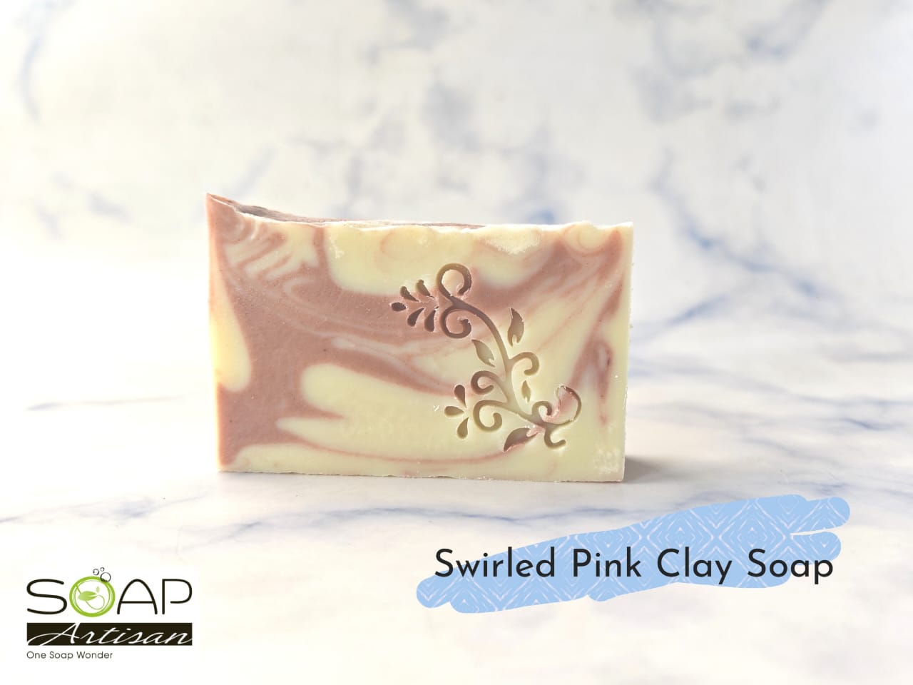 Swirled Pink Clay Soap 粉红矿泥皂