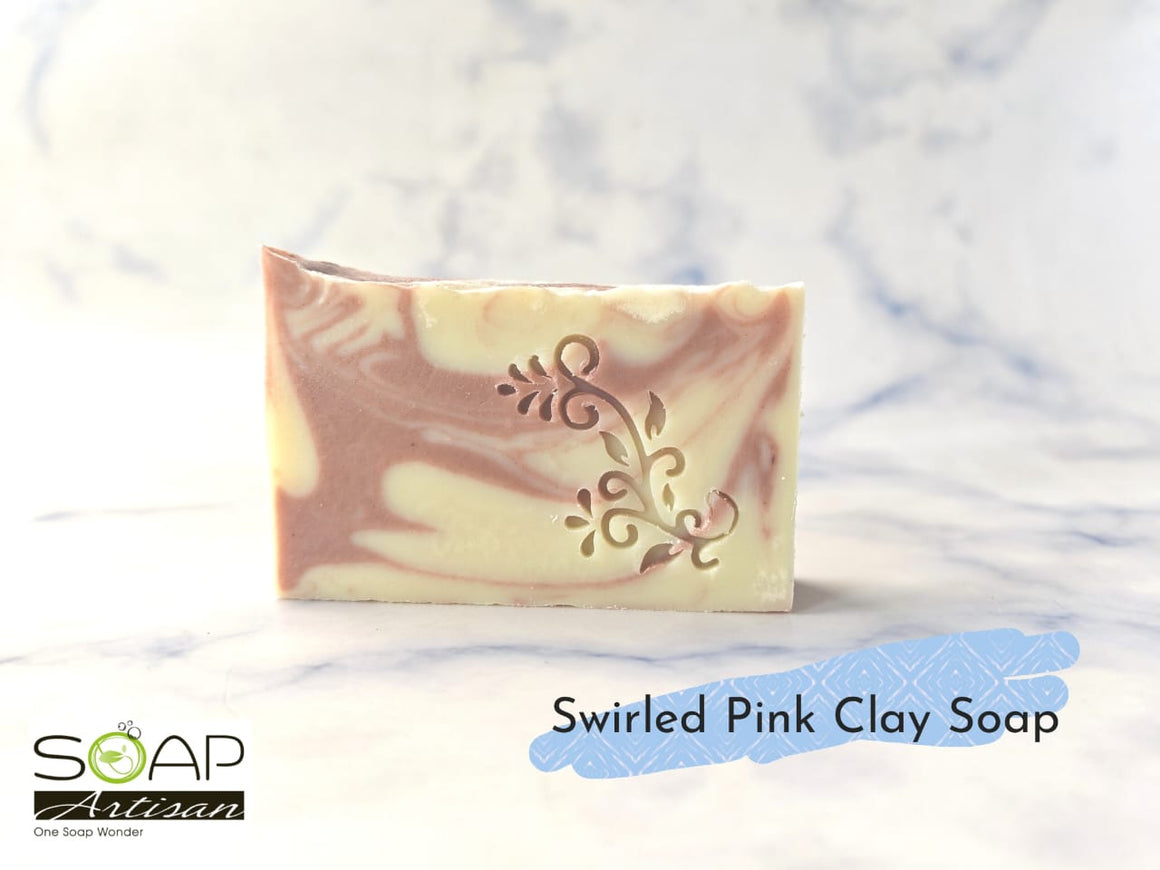 Swirled Pink Clay Soap 粉红矿泥皂