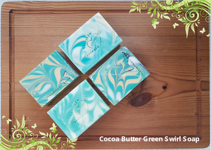 Soap Artisan | Cocoa Butter Green Swirl Soap
