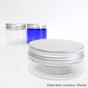 Soap Artisan | Clear Plastic Balm Container with Aluminium Cap