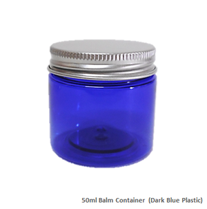 Soap Artisan | Dark Plastic Balm Container with Aluminium Cap
