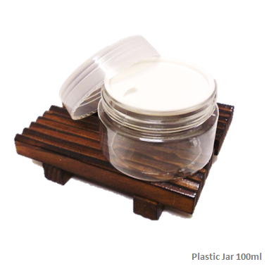 Soap Artisan | Plastic Jar Container With Transparent Cap