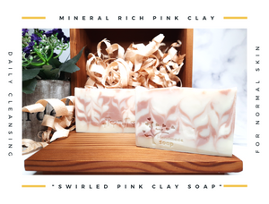 Soap Artisan | Swirled PInk Clay Soap