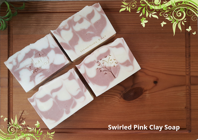 Soap Artisan | Swirled PInk Clay Soap